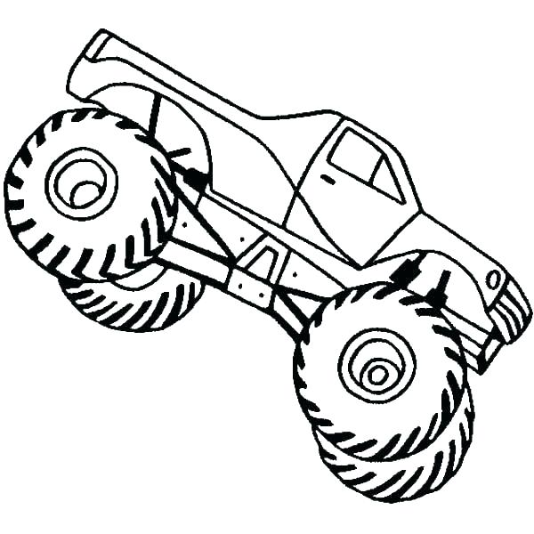 600x600 Monster Truck Coloring Pages Grave Digger