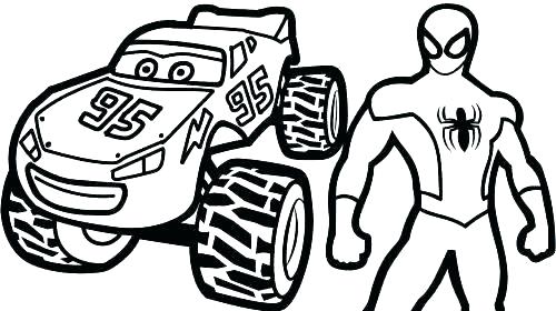 500x280 Monster Truck Coloring