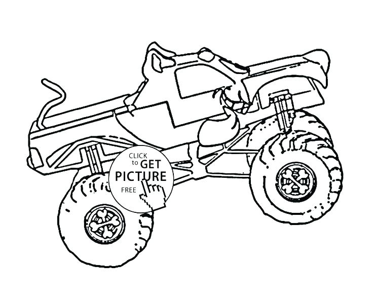 736x588 Monster Truck Coloring