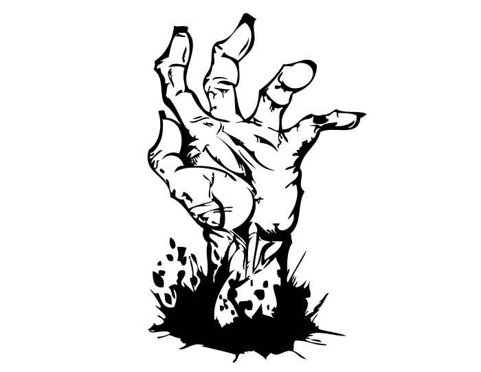 700x541 Hand Coming Out Of Grave Clipart