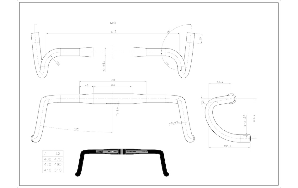 selcof sterrato flared gravel handlebar