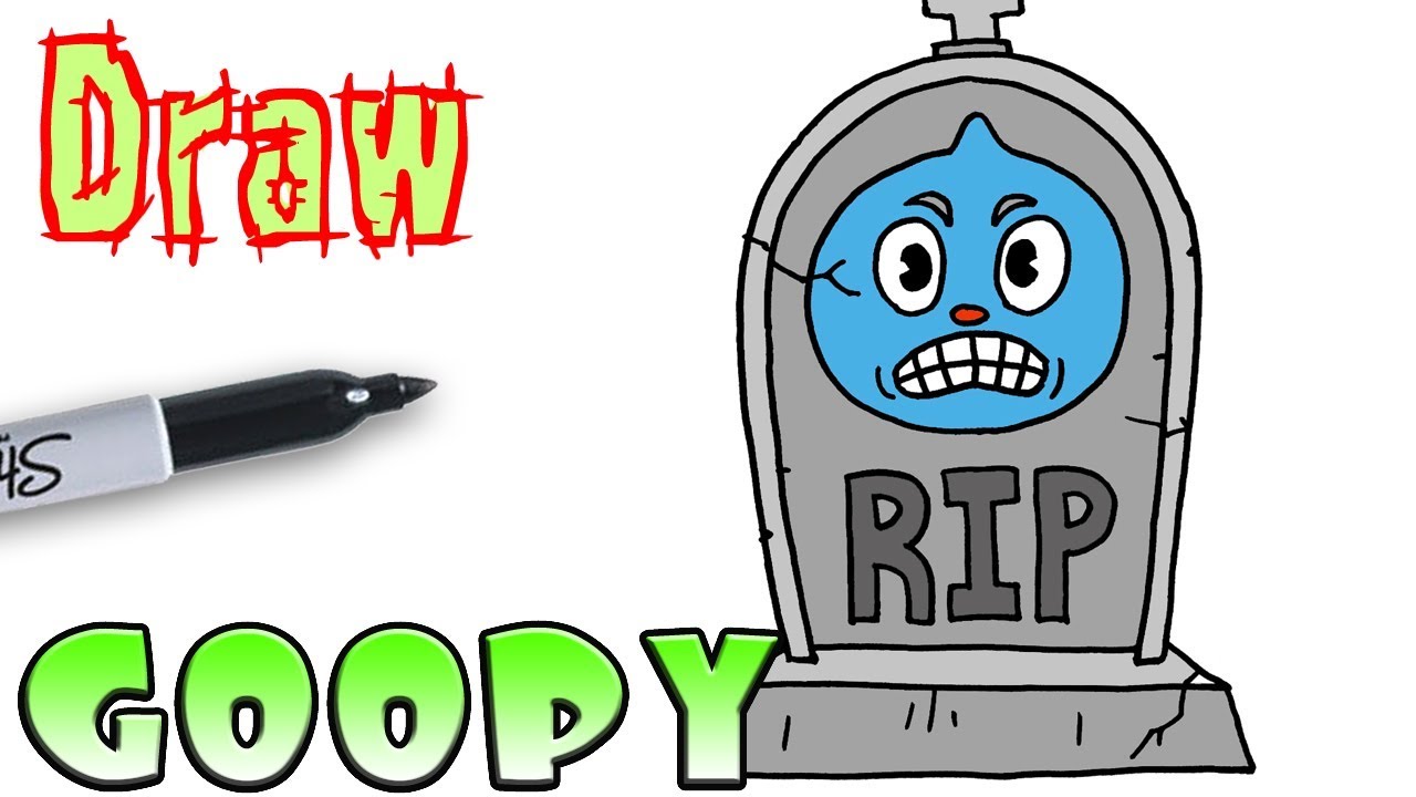 1280x720 How To Draw Goopy Gravestone Cuphead