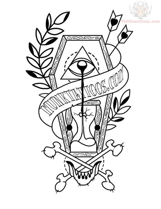 541x700 Coffin Sample Tattoo Design Tattoos Tattoo Designs, Picture