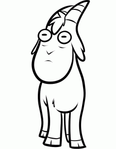 236x302 How To Draw How To Draw Gompers, Gompers The Goat From Gravity