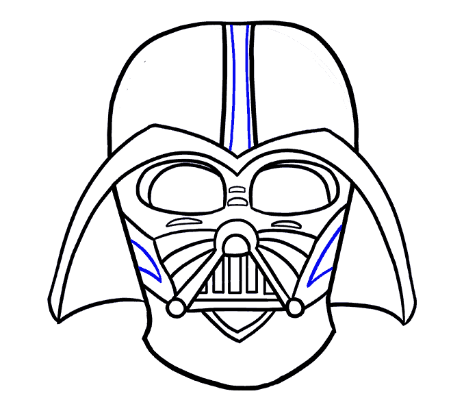 678x600 How To Draw Darth Vader In A Few Easy Steps Easy Drawing Guides