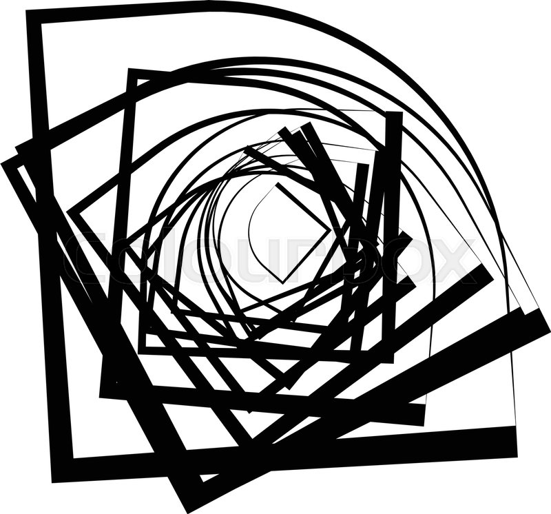 800x746 Circular Geometric Motif Abstract Grayscale Op Art Element