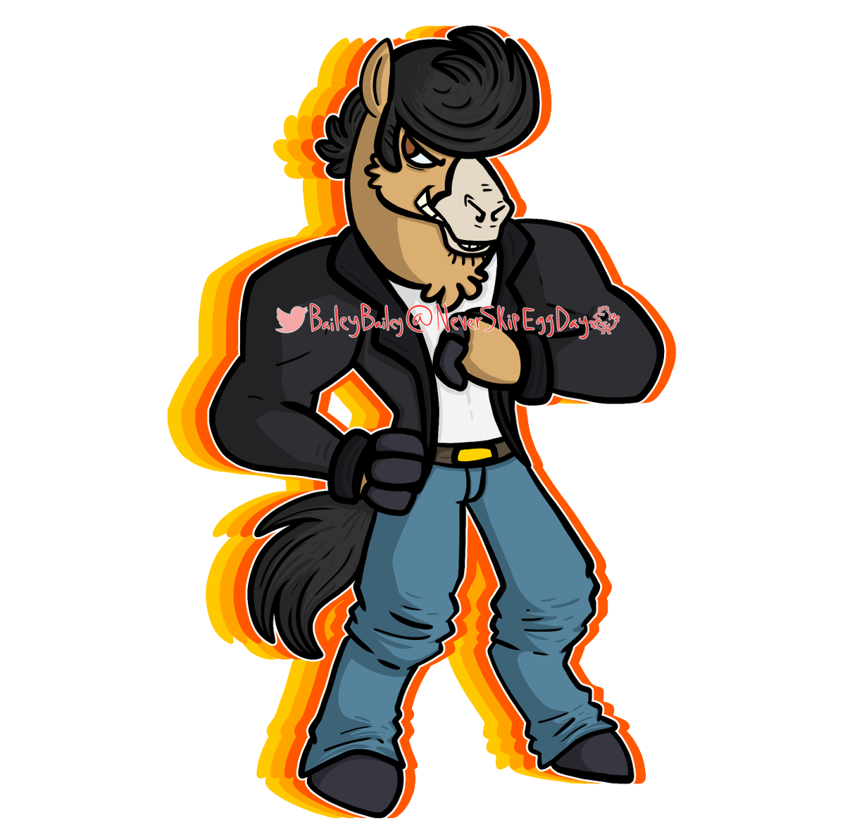 1200x1179 goose on twitter greaser horse dude! his name is golden