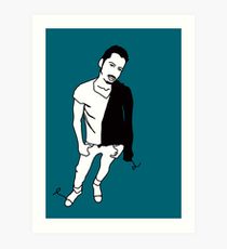 210x230 greaser hair drawing art prints redbubble