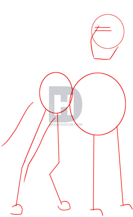 441x720 How To Draw A Great Dane, Step