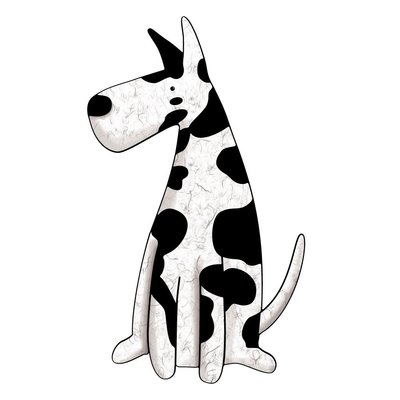 400x400 My Wonderful Walls Left Facing Great Dane Dog Wall Decal Wayfair
