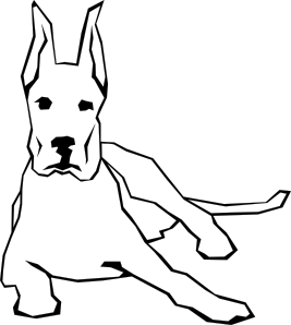 267x298 Dog Simple Drawing Clip Art