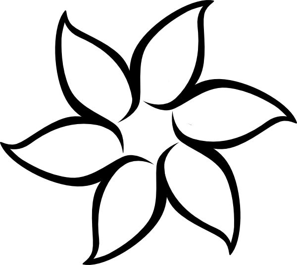 600x536 Simple Flower Drawings Easy Drawing Of Clipart Best