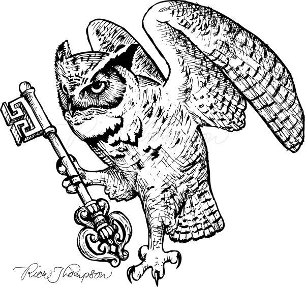 600x565 Great Horned Owl Vectorized This Is A Commissioned