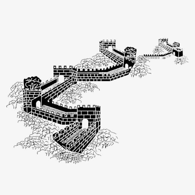 650x650 the great wall, great wall, clip art, points of interest png image