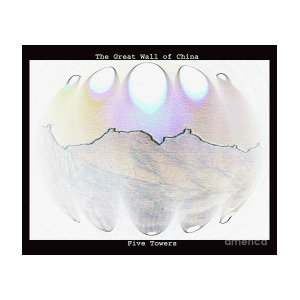 300x300 five towers of the great wall of china photograph