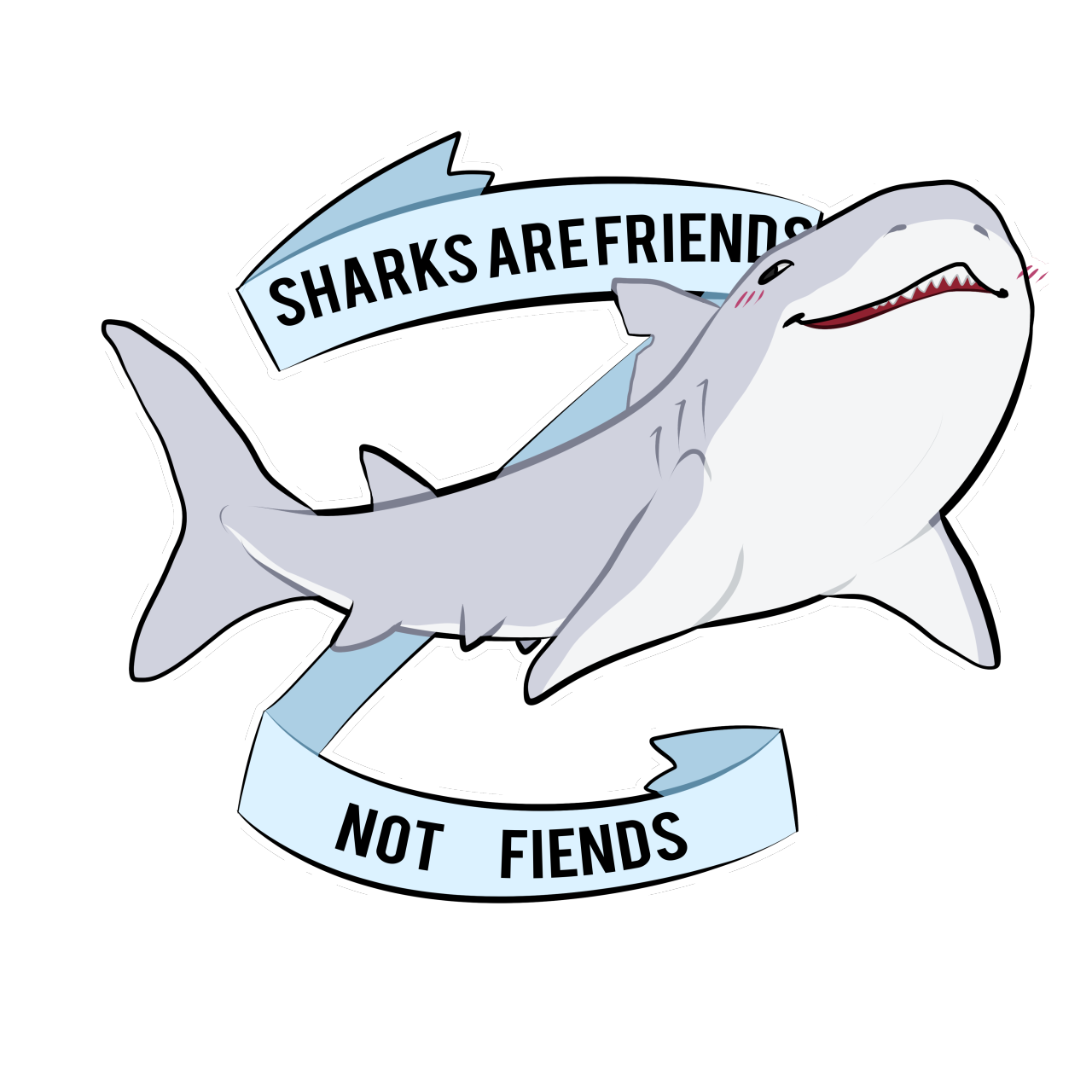 Great White Shark Cartoon Drawing