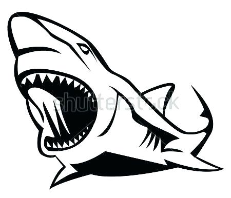 450x386 Collection Of 'shark Outline Drawing' Download More Than