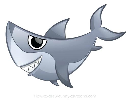 510x400 How To Draw A Great White Shark Easy Great White Shark Easy Draw X