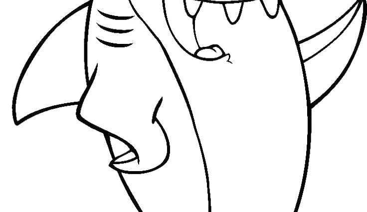 736x425 Shark Coloring Pages Cartoon Shark Coloring Pages Great White