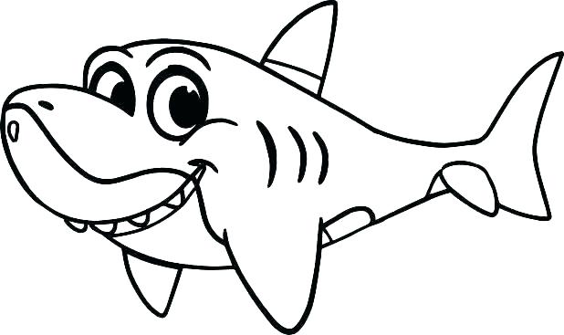 Great White Shark Outline Drawing | Free download on ClipArtMag