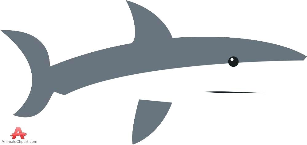 999x474 Great White Shark Outline Great White Shark Outline Cartoon Black