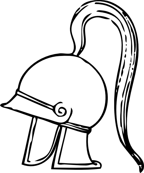 498x600 Greek Helmet Clip Art