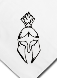 190x258 Ancient Greek Helmet Bandana Spreadshirt