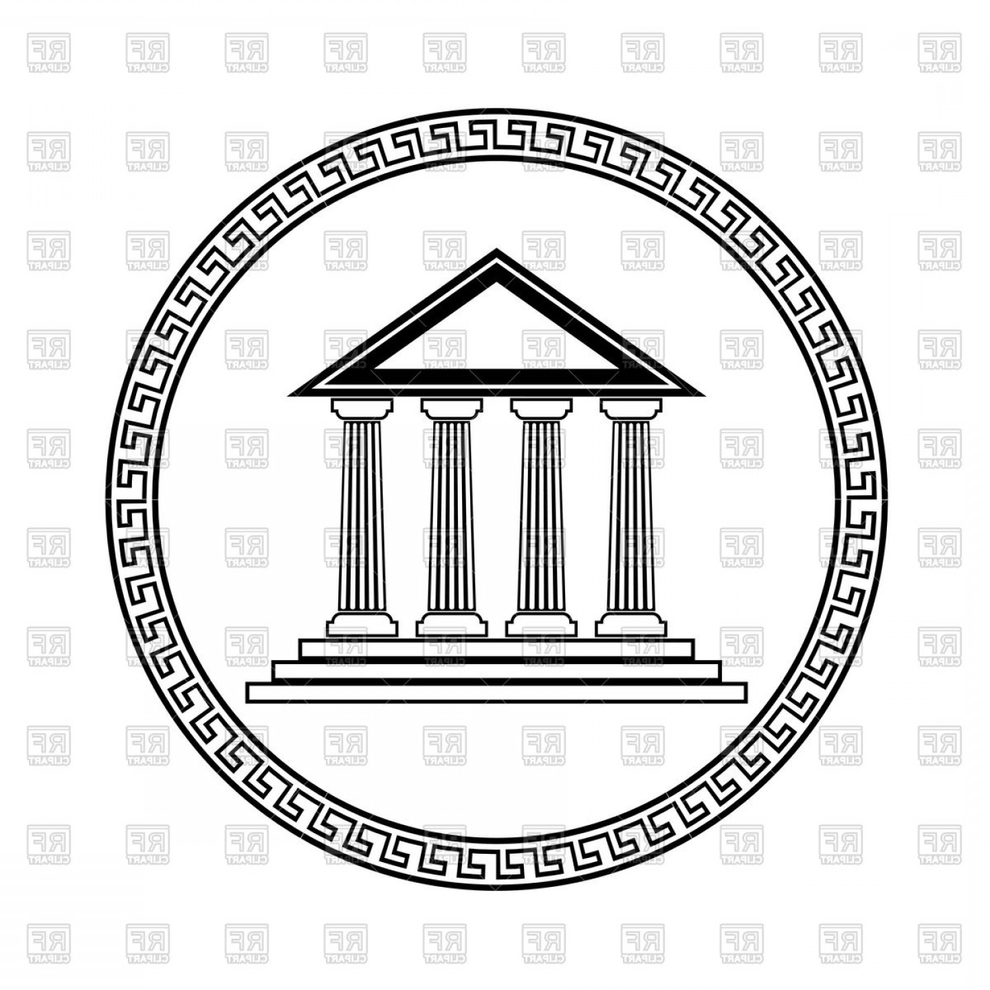 1440x1440 Greek Vector Art Shopatcloth