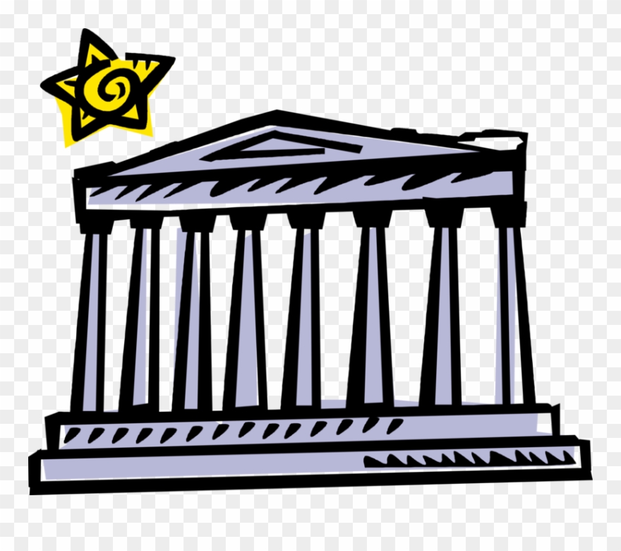 880x780 Vector Illustration Of Classical Greece Greek Temple