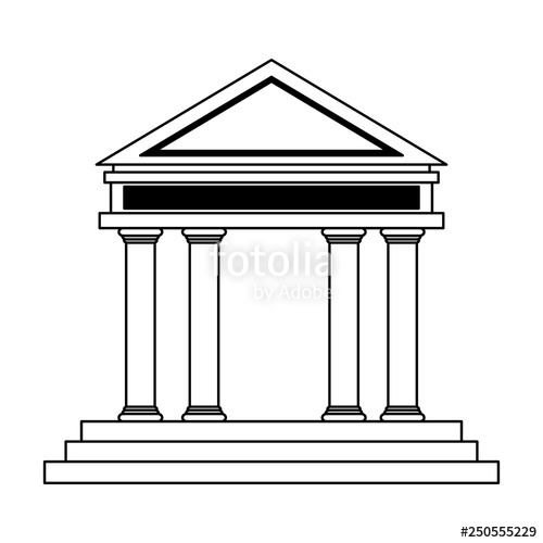 Greek Temple Drawing | Free download on ClipArtMag