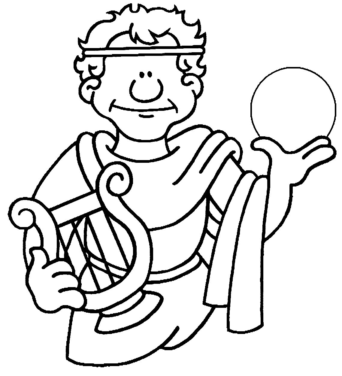 Ancient Greek Warrior Coloring Sheet Coloring Pages