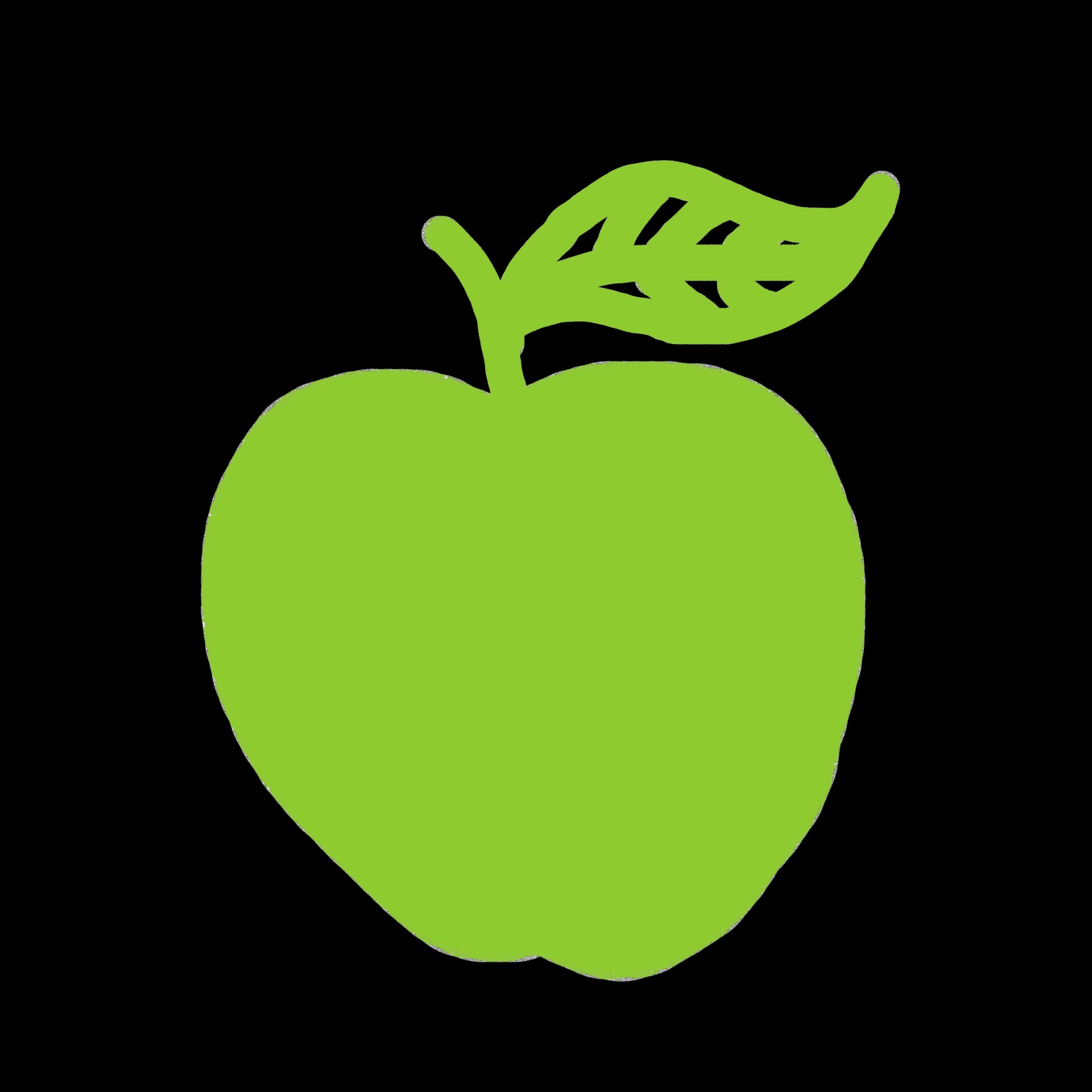 1920x1920 Green, Frame, Apple, Clipart, Drawing