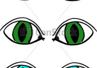200x140 Green Eyes Drawing