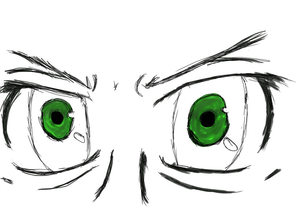 1024x724 Green Eyes Sketch
