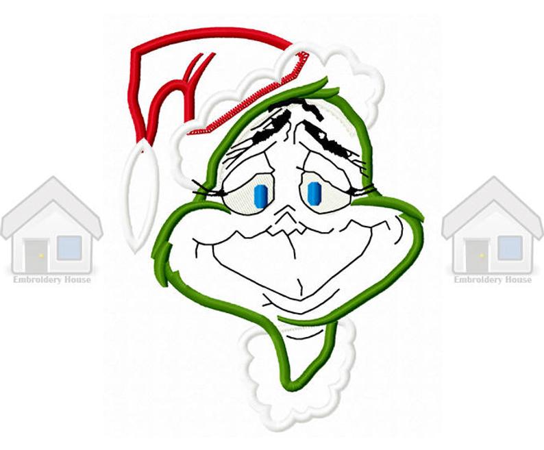 794x657 green goblin christmas fully applique design size instant etsy