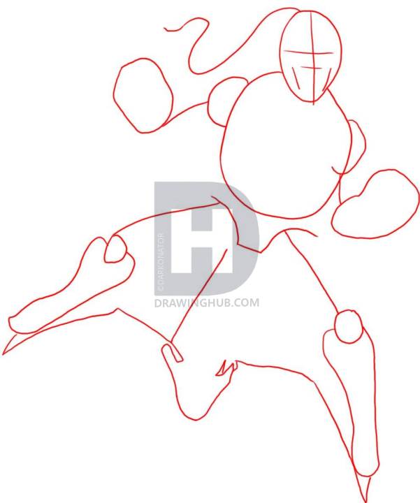 601x720 How To Draw The Green Goblin, Step