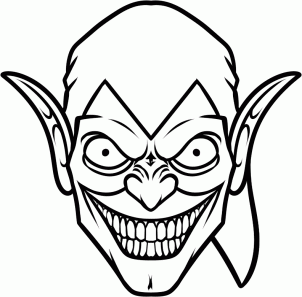 302x297 How To Draw The Green Goblin Easy