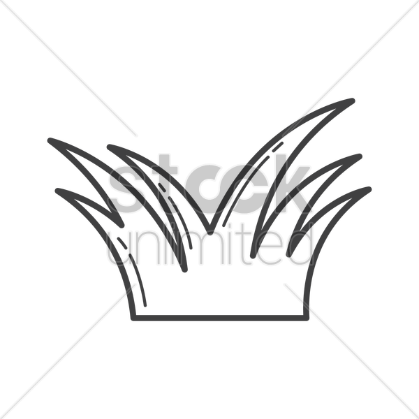 600x600 Green Grass Vector Image