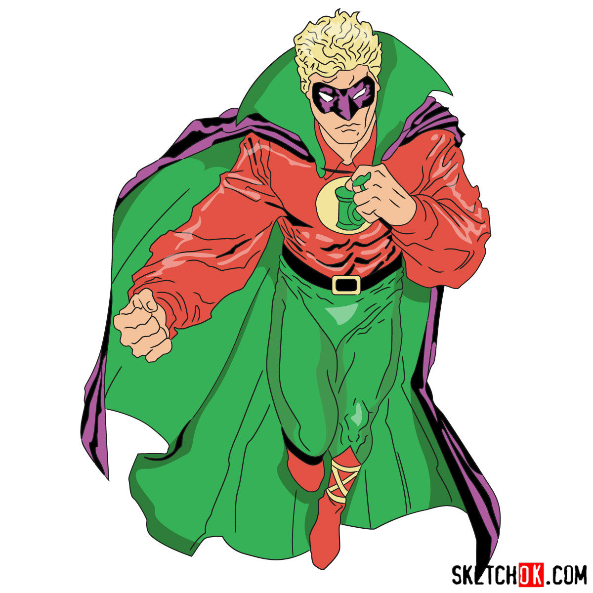 1200x1200 How To Draw Alan Scott The First Green Lantern