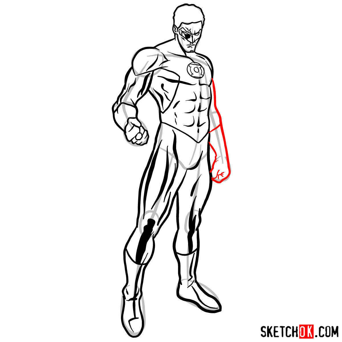 Green Lantern Drawing | Free download on ClipArtMag