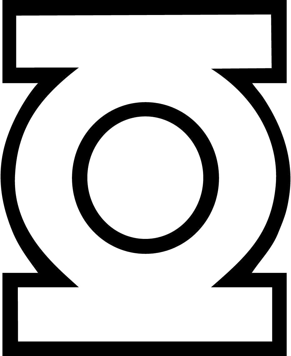 Green Lantern Logo Drawing
