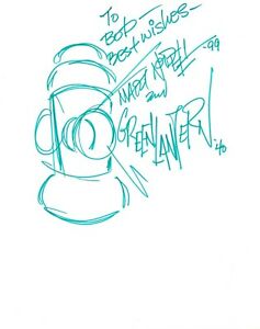 237x300 martin nodell cartoonist hand drawn green lantern sketch signed