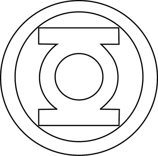 640x635 green lantern stencil symbol birthday ideas green lantern cake