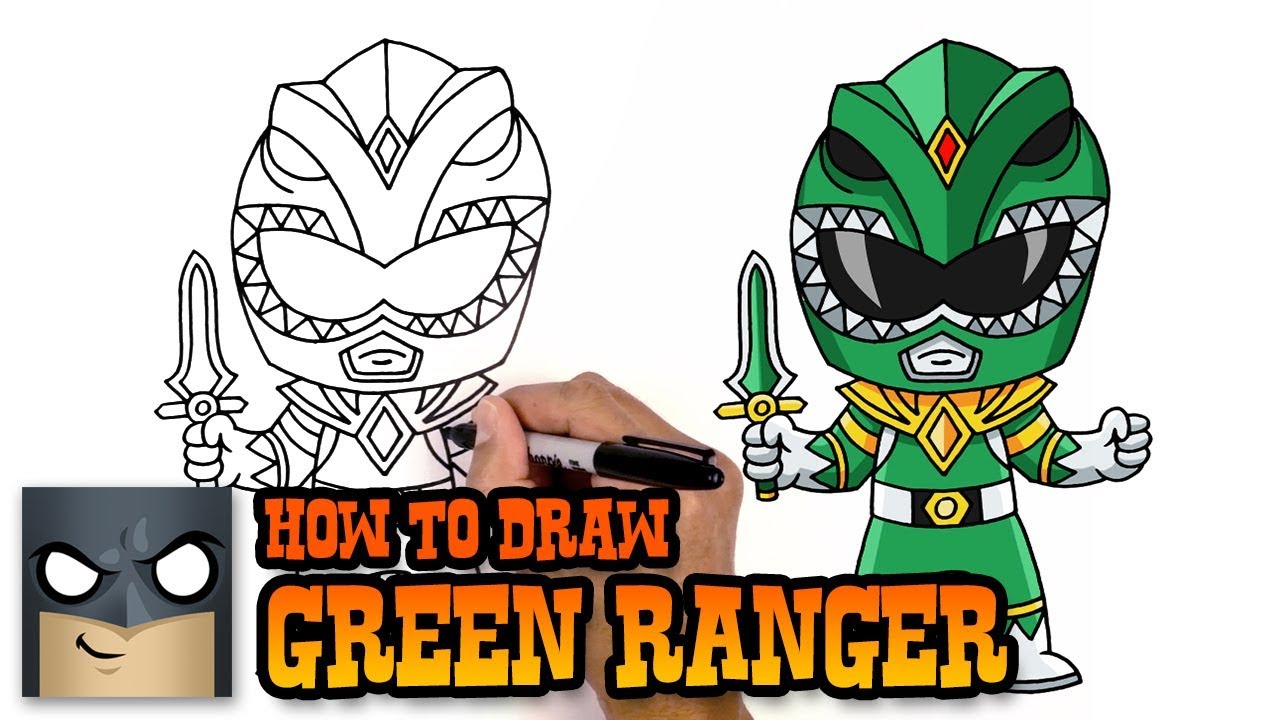 1280x720 How To Draw Green Ranger Power Rangers Awesome Step
