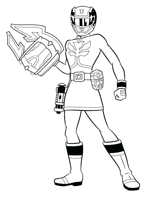 600x798 Power Rangers Samurai Coloring Pages