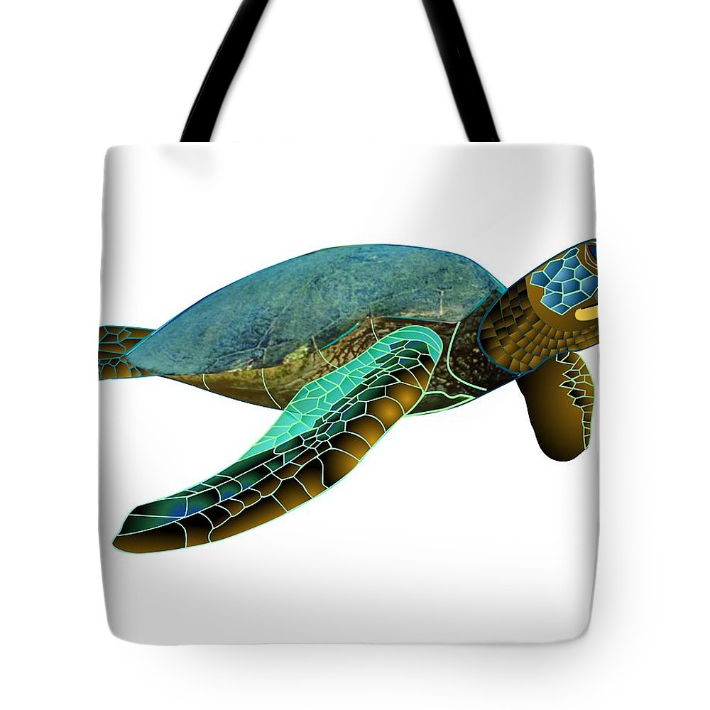 1000x1000 honu green sea turtle tote bag for sale