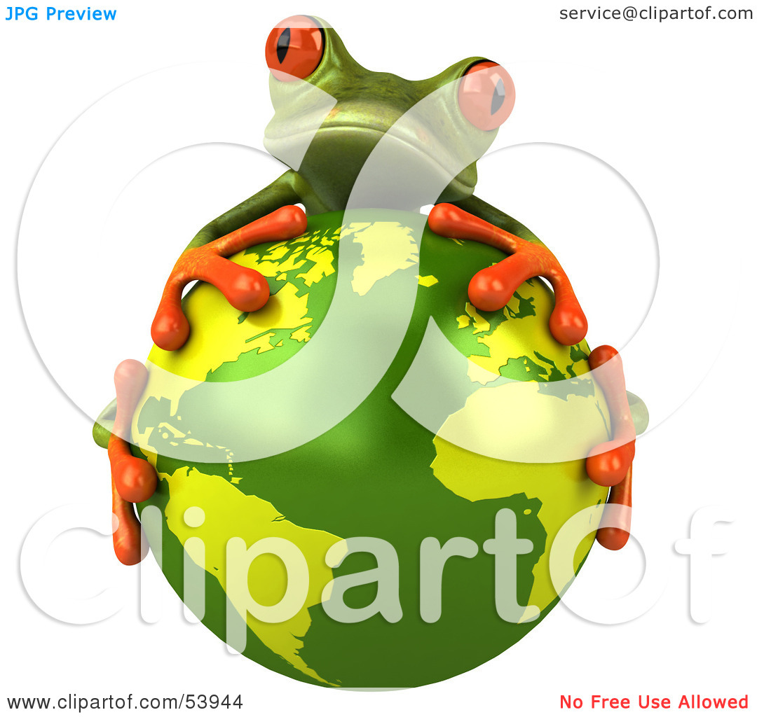 1080x1024 Green Tree Frog Clipart
