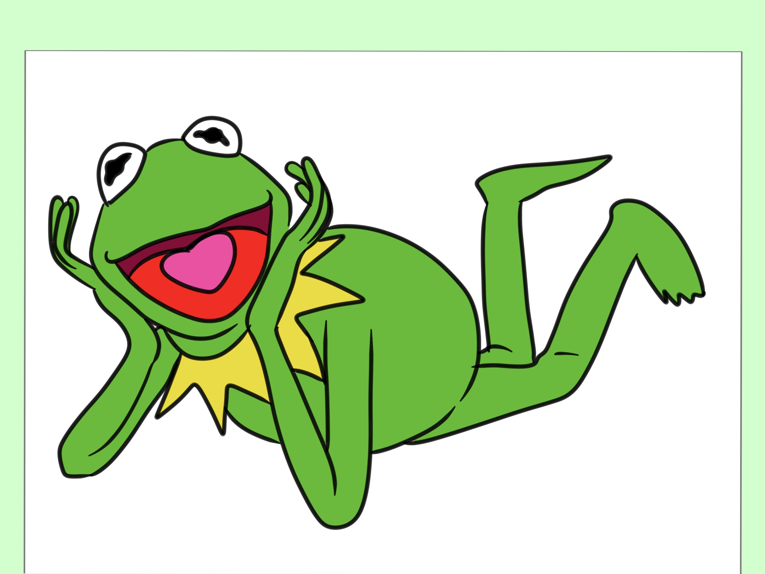 3200x2400 Green Tree Frog Thumb Or Drawing Easy