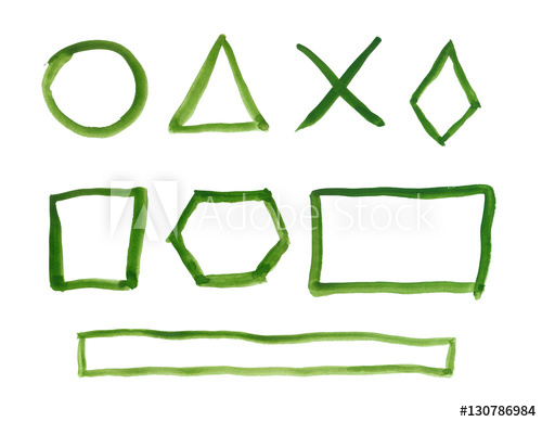 500x389 circle, triangle, square, rhombus, rectangle, hexagon