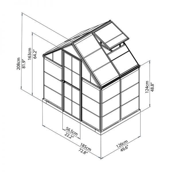 600x600 palram harmony green greenhouse